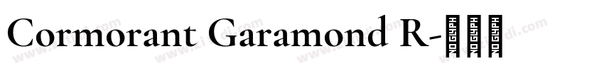Cormorant Garamond R字体转换